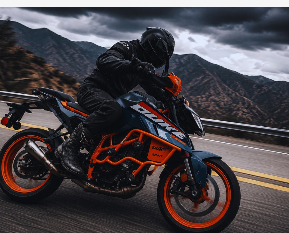 Motociclista equipado con sliders X Impact